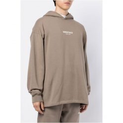   Essentials Fear of God - Hosszú kapucnis pulóver- Férfi - S, Krém